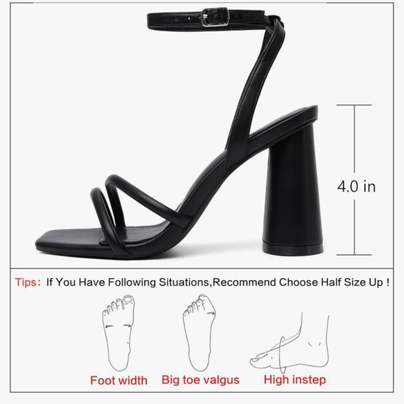 RIBONGZ Block Heels Prom Heeled Sandals for Women size 7 - Picture 2 of 6